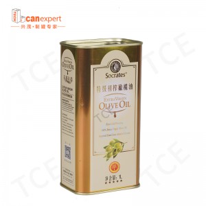 Wholesale Custom Empty Tinplate Can Container 5Litre Virgin Oil Oil Tin Can Food Grade Oil Packaging Tin สำหรับน้ำมันมะกอก