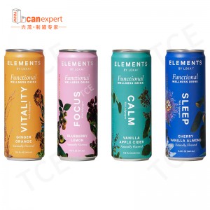 บรรจุภัณฑ์ความปลอดภัยเกรดอาหารขายส่งเปล่า 250ml 500 มล. เครื่องดื่มอลูมิเนียมพิมพ์กระป๋องสำหรับเครื่องดื่มเบียร์บรรจุภัณฑ์ขวดโลหะขวดโลหะ